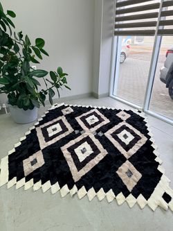 Покрывало меховое ковер из шкуры овчины