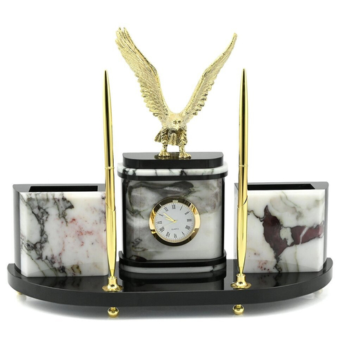 Письменный прибор из мрамора "Орел" 300*95*250 мм