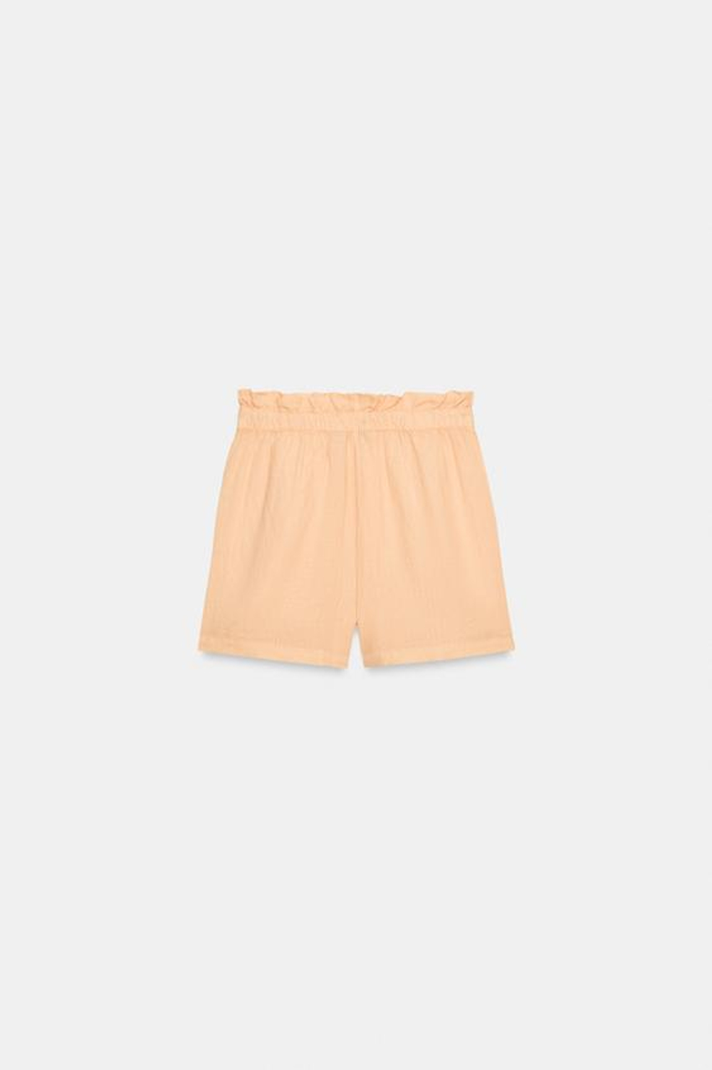 ZARA ЛЬНЯНЫЕ ШОРТЫ — ZW COLLECTION, МАНДАРИНОВЫЙ