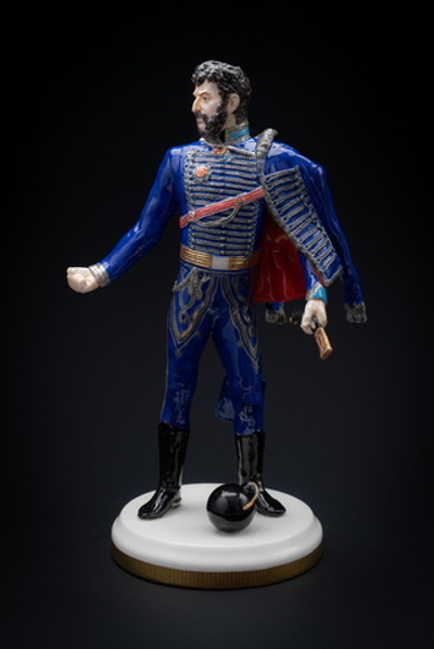 Статуэтка. Фарфор. Солдат. Кульнев Яков Петрович - Русский полководец. Россия