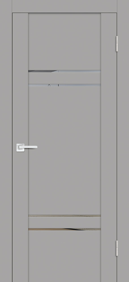 Дверь PST-5 / Цвет серый бархат / Зеркало тонированное / Двери PROFILO PORTE