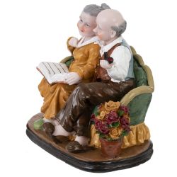GAEM Фигурка декоративная "Бабушка с дедушкой", L16 W12 H15,5 см