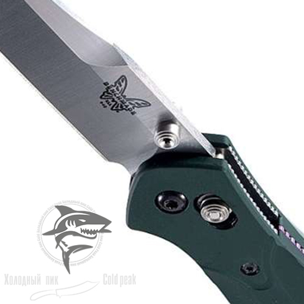 Нож складной Benchmade Osborne, reverse tanto, axis, зеленая рукоять