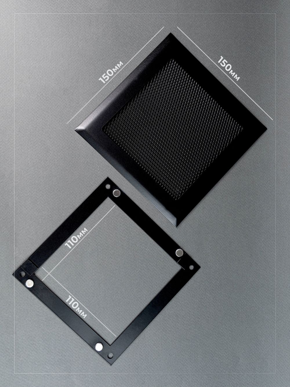 Вентиляционная Решетка РП 150х150 Черный