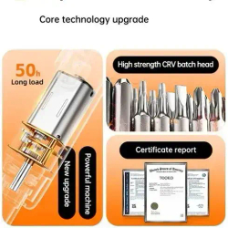 Аккумуляторная отвертка с битами (набор) USB