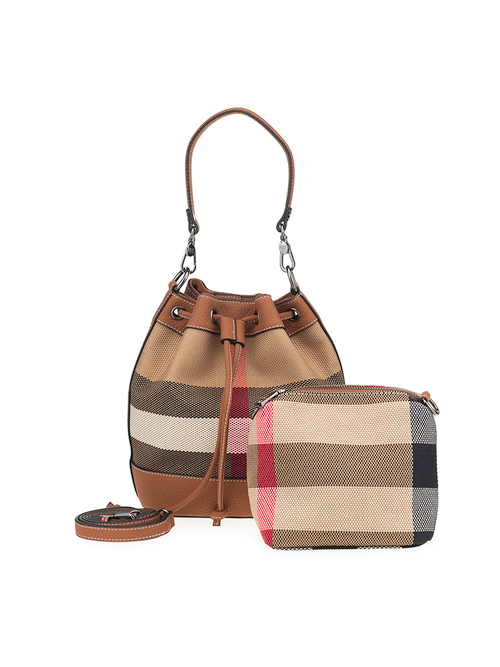 3606BROWN Сумка жен., иск.кожа + текстиль