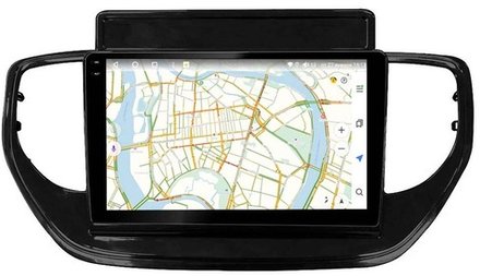 Магнитола для Hyundai Solaris 2 2020-2022 (штатная навигация) - Vaycar VA23-2003-2K на Android 13, 8-ядер, 2K QLED, ТОП процессор, CarPlay,4G SIM-слот