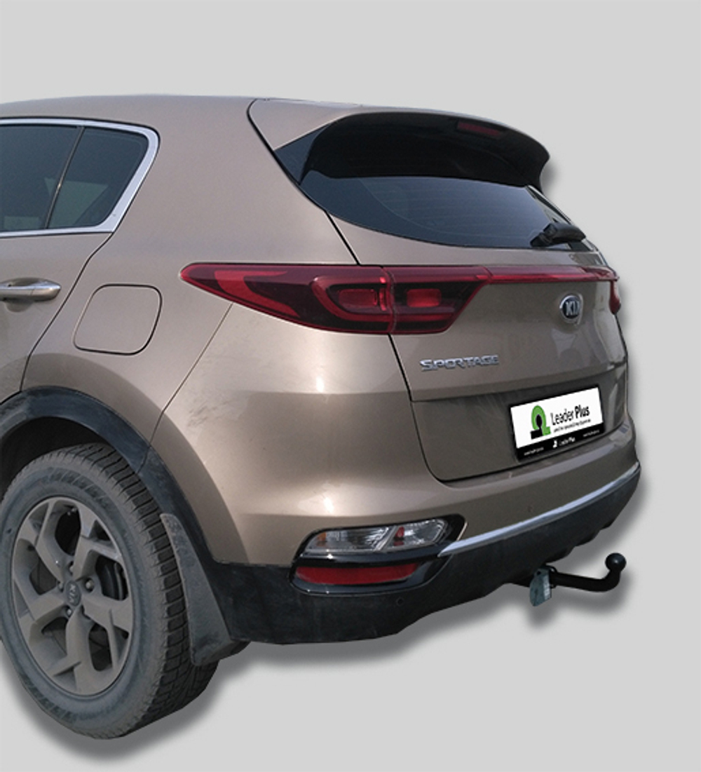 Фаркоп(прицепное) Лидер-Плюс для KIA SPORTAGE (IV) 2018-../ HYUNDAI TUCSON ( III ) 2016-2020 (кроме авто с двигателем 2,4 л)(паспорт и сертификат в комплекте)(без электрики)K124-A