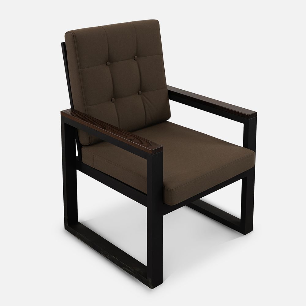 Кресло Quadro  RAL 9005, Calista 4, Термоясень.Бесцветное