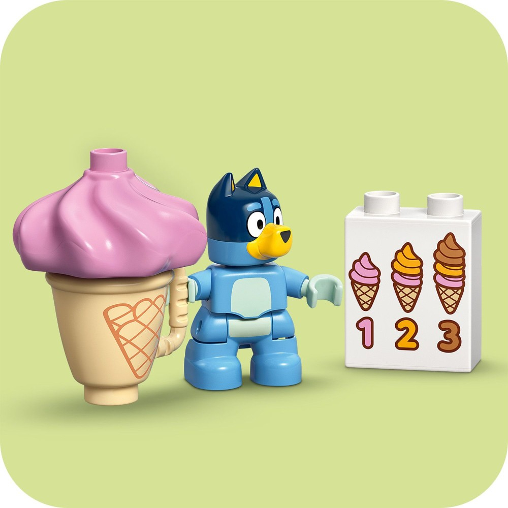 LEGO DUPLO Bluey - Прогулка за мороженным с Блуи 10458