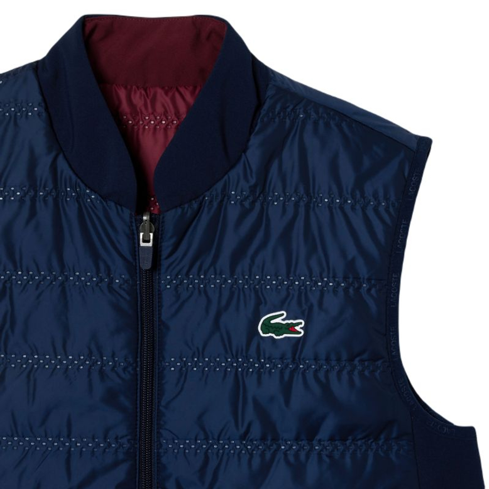 Женская теннисная жилетка Lacoste Sport Reversible Golf - navy blue/bordeaux