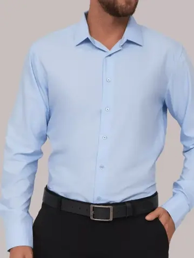 Рубашка классическая с длинным рукавом приталенная