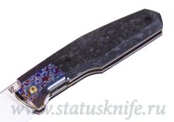 Нож CKF/Philippe Jourget FIF20 2021 (M390, ZircuTi bolster/clip, cool CF, Ti)фотография - 3