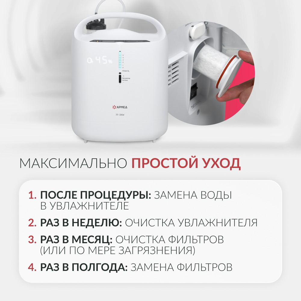 Концентратор кислорода Армед 7F-3NW