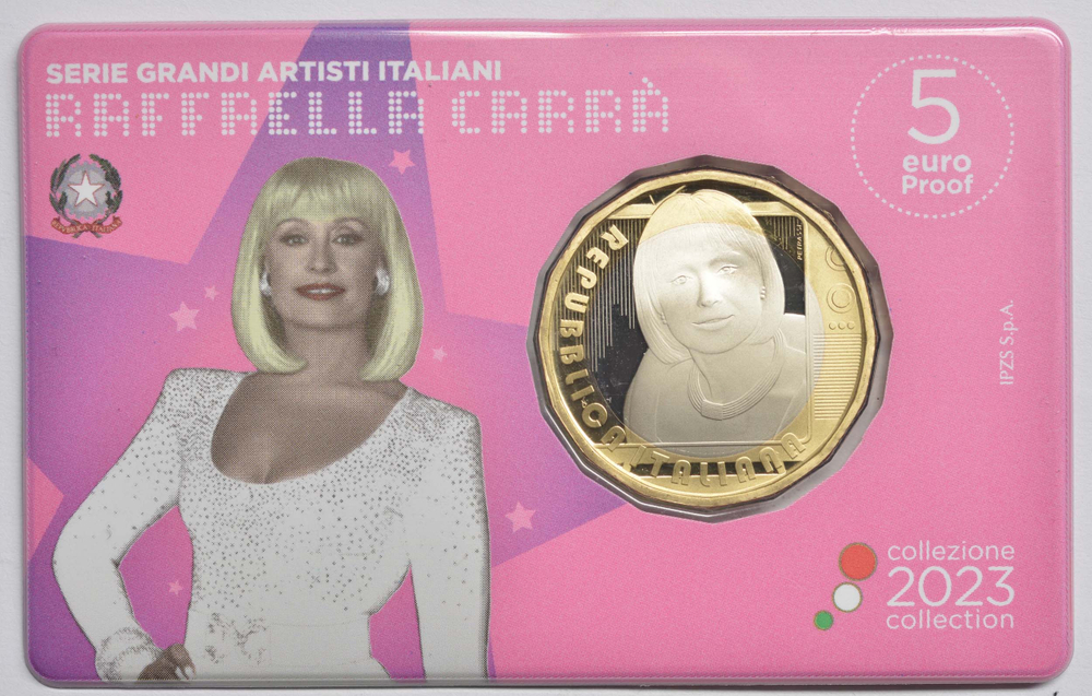 ИТАЛИЯ, 2023, 5 ЕВРО [БИМЕТАЛЛ].