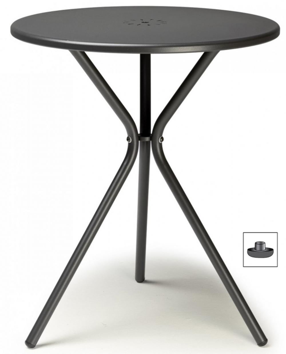 Стол металлический обеденный Scab Design Leo, антрацит