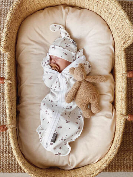 Пелёнка-кокон Mjölk Кляксы, уценка