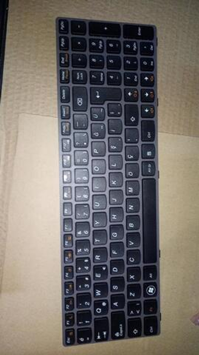 Клавиатура для Ноутбука Lenovo LenovoZ580 / Z585 раскладка - турецкая, черная (25202510)