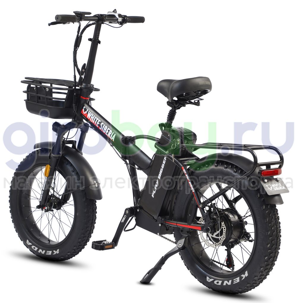 Электровелосипед WHITE SIBERIA SLAV PRO 1000W 48V/13A Black Sea (черный матовый) фото 3 фото №4