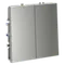 Выключатель встраиваемый VOLTUM S70 двухклавишный 10А, (сталь) vls020105