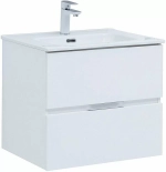 Тумба с раковиной Aquanet Алвита New 277510 60 белый матовый