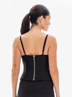 Топ-корсет BEADS, черный