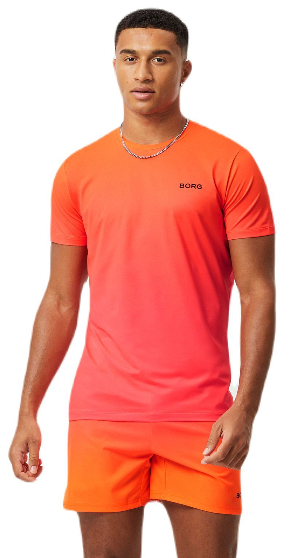 Мужская теннисная футболка Björn Borg Allover Printed T-Shirt - orange