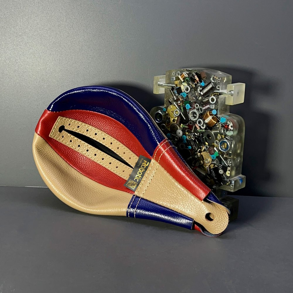 Кожаный цветной чехол для груши силомера Junior