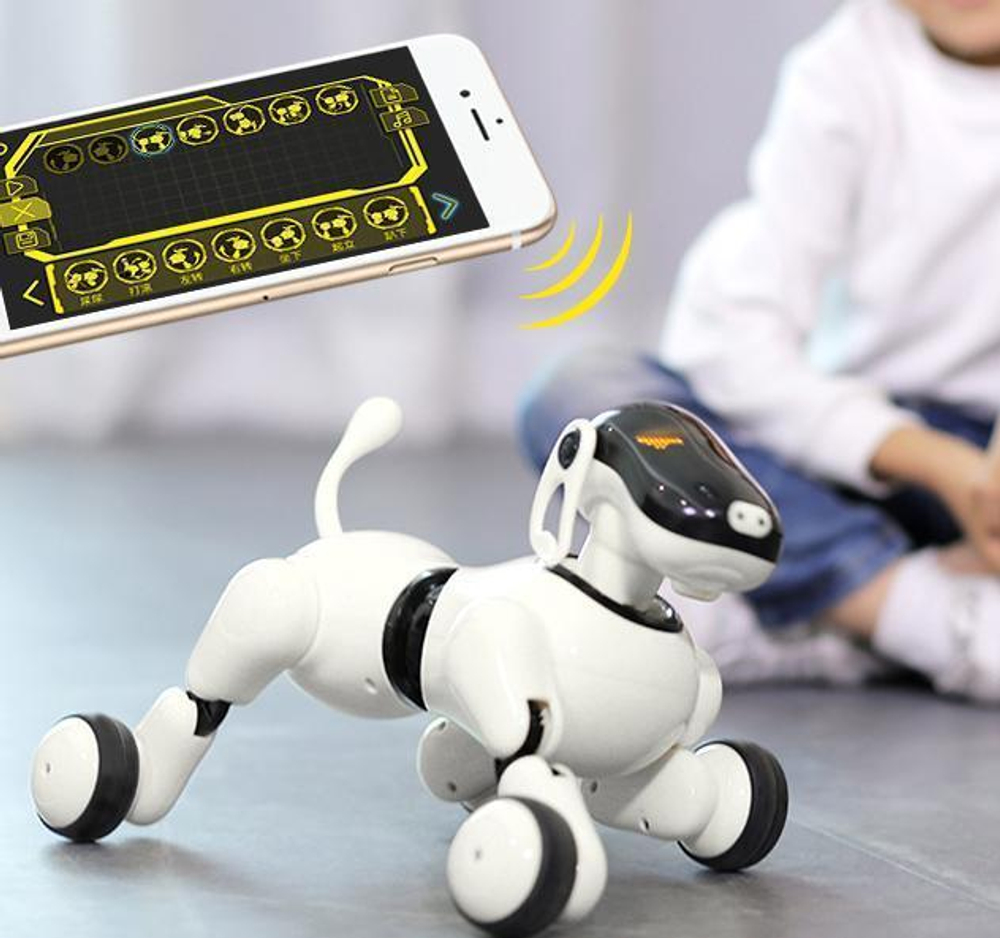 Робот собака Puppy APP Дружок (русифицированная) - RT18023  белый
