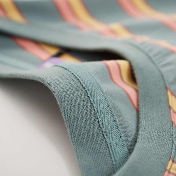 Футболка Nineties Темно-Зелено-Оранжевая - фото 6