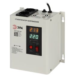Стабилизатор напряжения ЭРА СННТ-2000-ЦБ настенный ц.д. 140-260В/220/В 2000ВА белый | Настенные