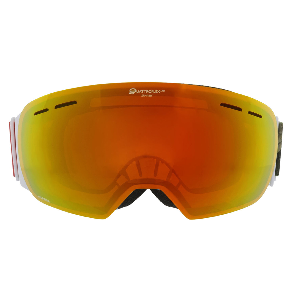 Очки горнолыжные ALPINA Granby Q-Lite Michael Cina White Matt/Q-Lite Red S2 (б/р)