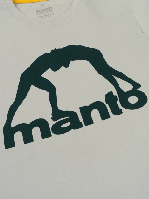 Футболка MANTO VIBE 25 Светло-серый-темно-зеленый