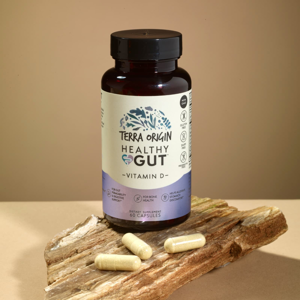 Terra Origin, Healthy Gut™, капсулы с витамином D, 60 капсул