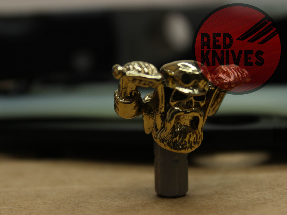 Бусина темлячная "Байкер", латунь