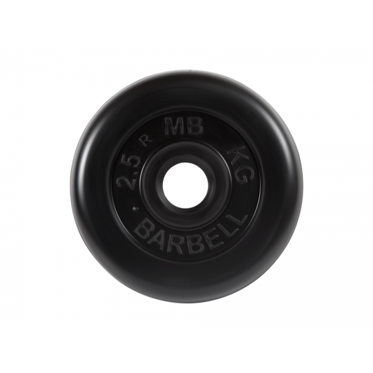 Диск обрезиненный Barbell d 26мм 2,5 кг мет. втулка*