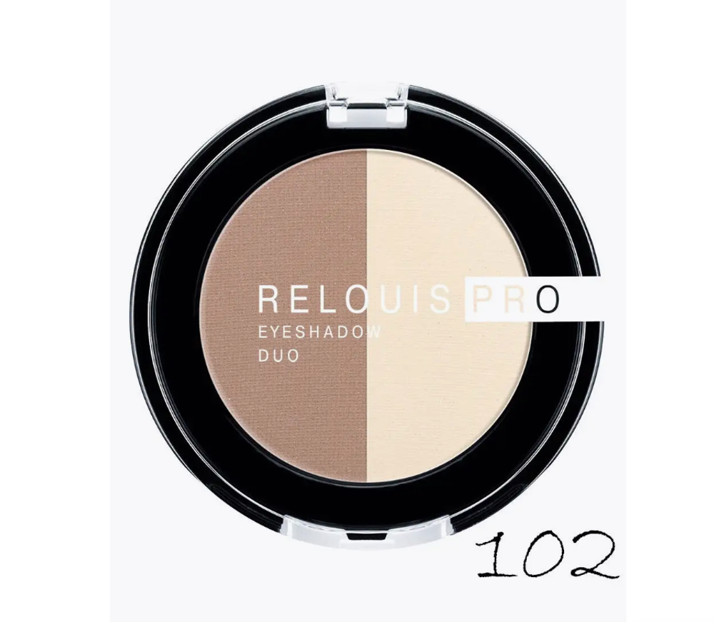 R.Тени DUO Pro Eyeshadow Metal тон 102