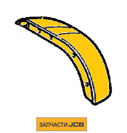 Крыло кабины левое JCB 336/B2077