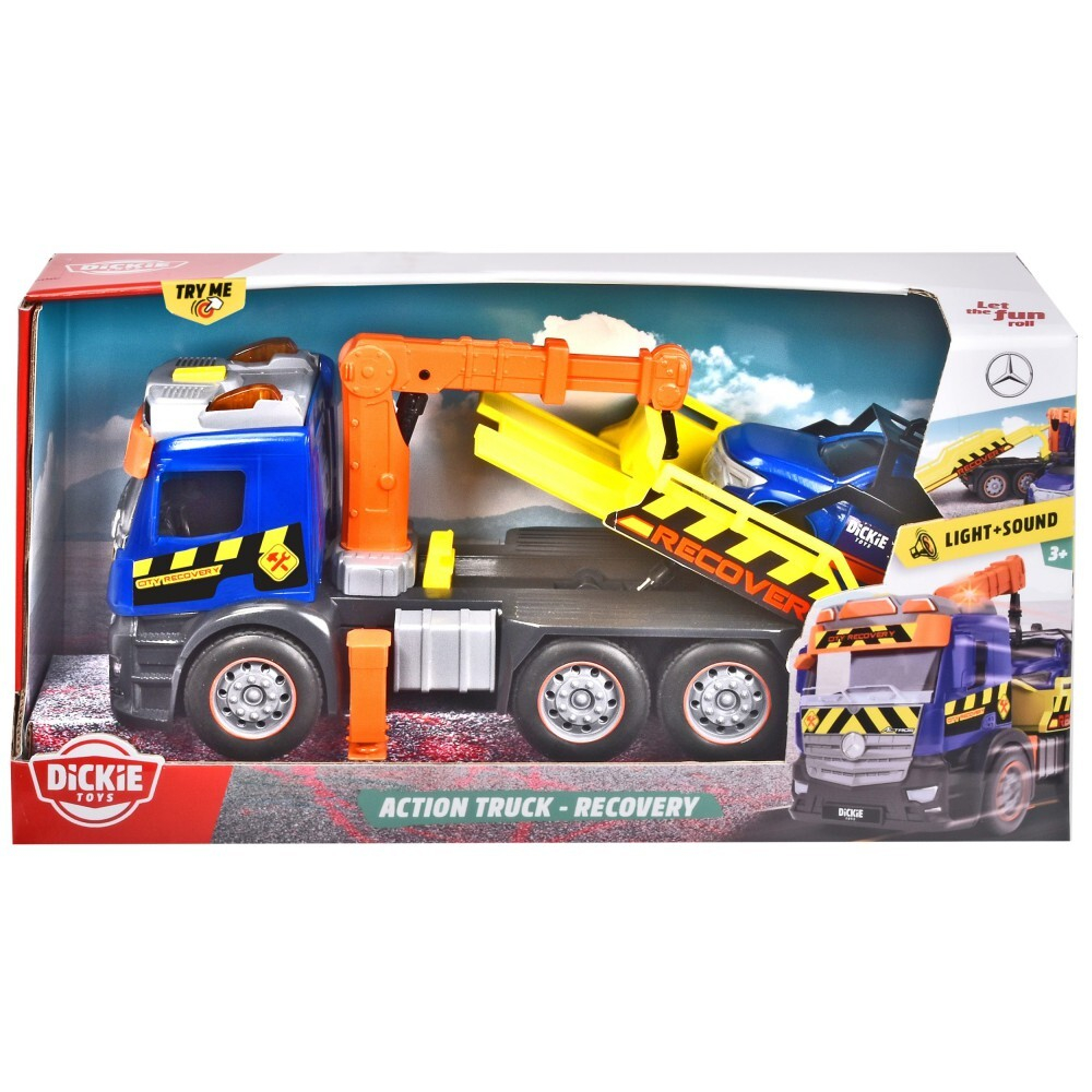 Dickie City - Грузовик Мерседес с подъемником Свет и звук 3745016 / артикул   3745016  / GTIN 4006333076176