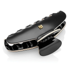 Balmain Hair Couture Заколка-краб черно-белая размер L Cellulose Acetate Pince a Cheveux Large Black/White