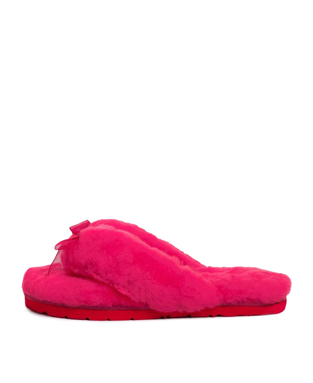 FLUFF FLIP FLOP II-rose red