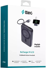 Внешний аккумулятор TTEC ReCharger M LCD 10000 мАч 22.5 Вт черный
