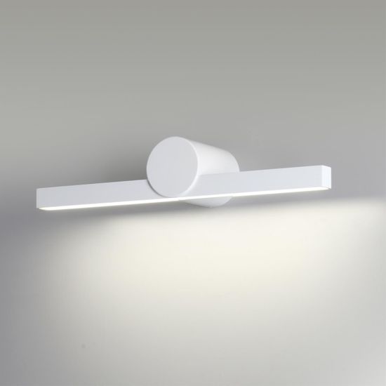 6624/8WL HIGHTECH ODL24 000 белый/металл/акрил Настенный светильник IP54 LED 8W 4000K 220V ABRI