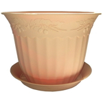 Кашпо ДУБОК 0,6л Д130 мм бежевый (1/25)