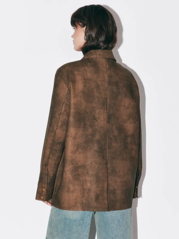 Пиджак из экокожи 