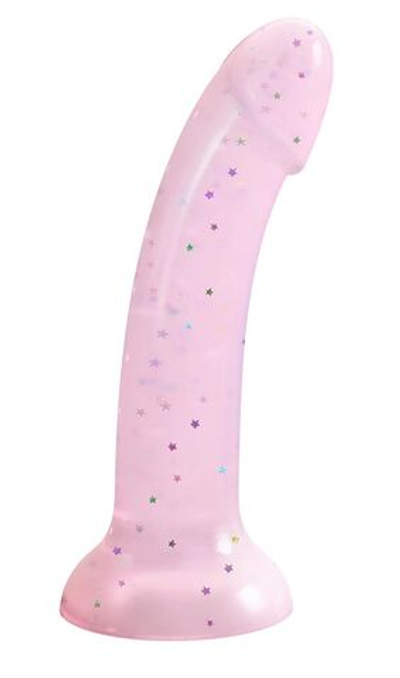 Фаллоимитатор из жидкого силикона Dildolls Starlight - 17,6 см. (Цвет: нежно-розовый)