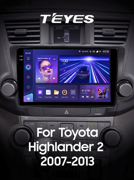 Teyes CC3 2K 9"для Toyota Highlander 2007-2013