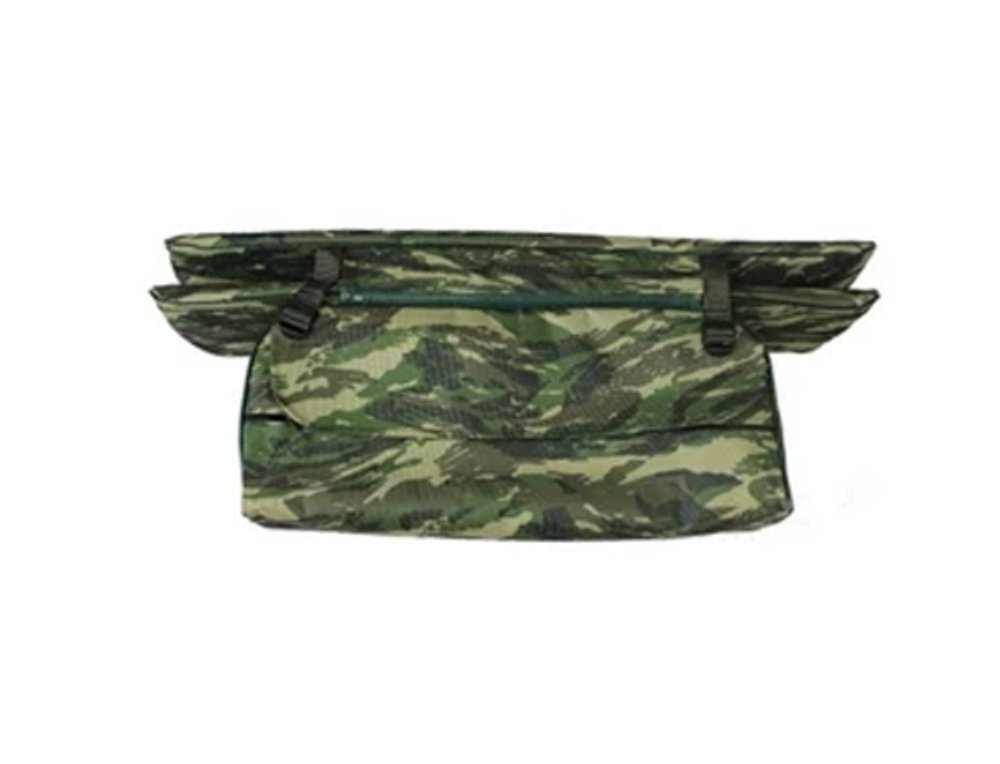 Мягкая накладка с сумкой + накладка на сидушки лодки, oxford 65*20 см, зелёный камуфляж
