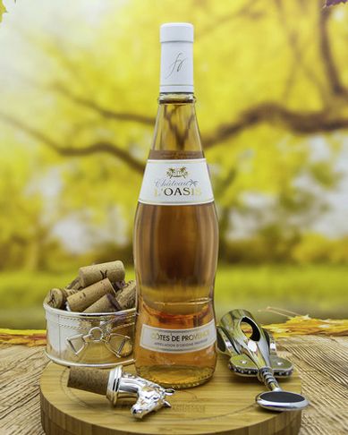 Вино Chateau L’Oasis Шато л&#39;Оазис Розовое Сухое  2019 г.у. 12,5% 0,75 л, Франция