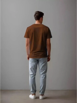 Футболка однотонная базовая хлопок унисекс Баракаттекс